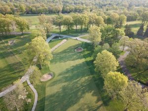 St Louis CC 4th Green Aerial